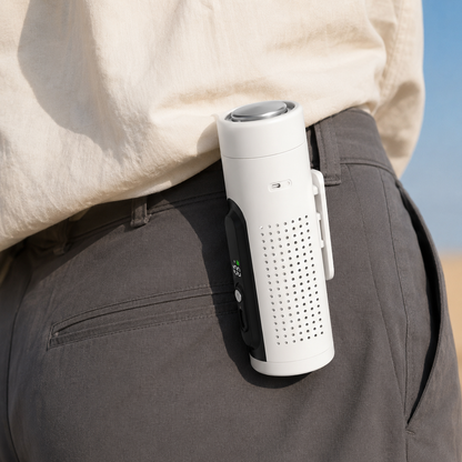 Vaylo Air ICE Cooling Fan – 3-in-1 Portable Neck, Waist & Handheld Fan with LED Display