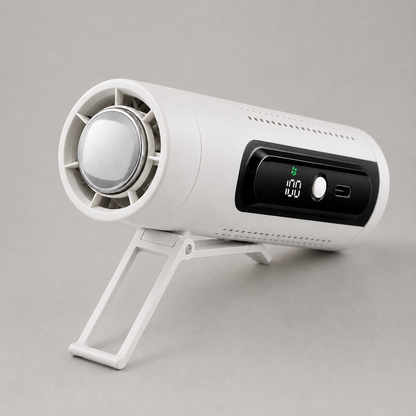Vaylo Air ICE Cooling Fan – 3-in-1 Portable Neck, Waist & Handheld Fan with LED Display
